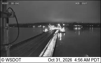 Latest image of SR 104 at MP 14.7: Hood Canal Bridge Looking East