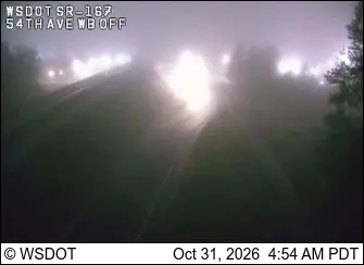 Latest image of SR 167 at MP 0.5: 54th Ave E WB Offramp
