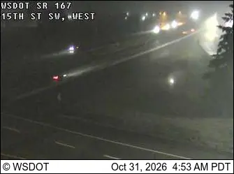 Latest image of SR 167 at MP 13.8: 15th St SW, West