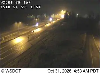 Latest image of SR 167 at MP 13.9: 15th St SW, East