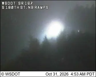 Latest image of SR 167 at MP 24.4: S 180th, NB Ramp