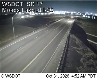 Latest image of SR 17 at MP 50.8: Moses Lake at I-90