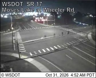Latest image of SR 17 at MP 53.2: Moses Lake at Wheeler Rd