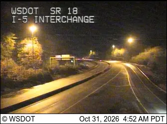 Latest image of SR 18 at MP 0.1: I-5 Interchange