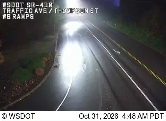 Latest image of SR 410 at MP 9.3: Traffic Ave / Thompson St WB Ram