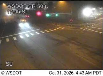 Latest image of SR 503 at MP 6: 179th St