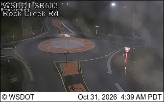 Latest image of SR 503 at MP 13.7: Rock Creek Rd