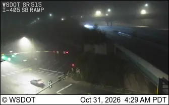 Latest image of SR 515 at MP 6.9: I-405 Interchange SB Ramps