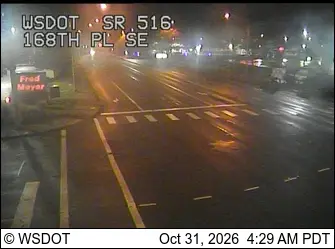Latest image of SR 516 at MP 11.6: 168th Pl SE