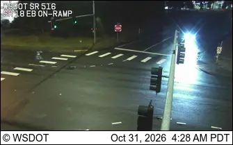Latest image of SR 516 at MP 11.5: SR 18 Interchange, EB Ramps