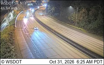 Latest image of SR 518 at MP 3.2: 46th Ave S