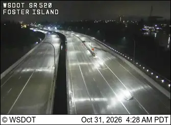 Latest image of SR 520 at MP 1.6: Foster Island