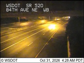 Latest image of SR 520 at MP 4.5: 84th Ave NE, WB