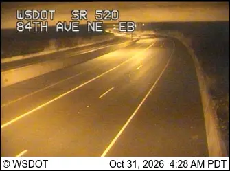 Latest image of SR 520 at MP 4.6: 84th Ave NE, EB
