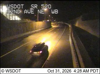 Latest image of SR 520 at MP 5.1: 92nd Ave NE, WB
