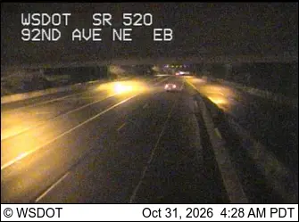Latest image of SR 520 at MP 5.2: 92nd Ave NE, EB