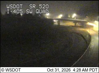 Latest image of SR 520 at MP 6.8: I-405 SW Quad
