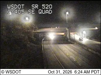 Latest image of SR 520 at MP 7: I-405 SE Quad