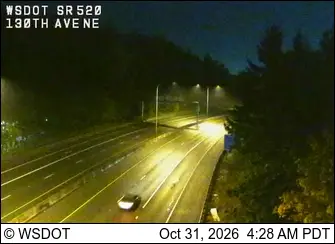 Latest image of SR 520 at MP 8: 130th Ave NE