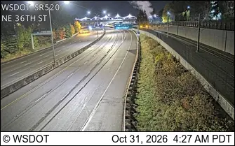 Latest image of SR 520 at MP 9.7: NE 36th St
