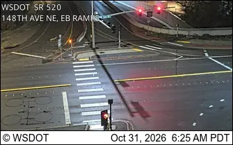 Latest image of SR 520 @ MP 9.1: 148th Ave NE, EB Ramps