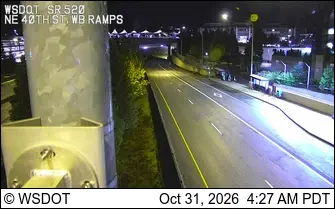 Latest image of SR 520 @ MP 10.1: NE 40th St, WB Ramps