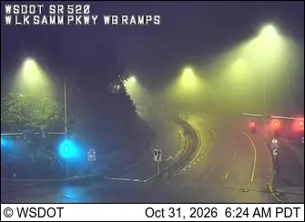 Latest image of SR 520 at MP 11.8: W Lake Sammamish, WB Ramps