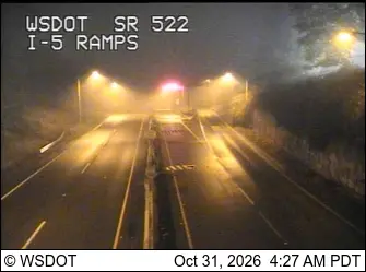 Latest image of SR 522 at MP 0.3: I-5 Ramps