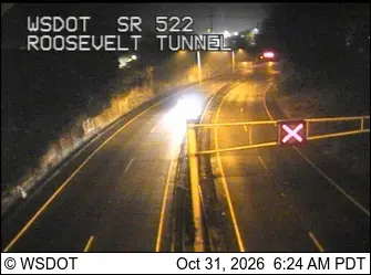 Latest image of SR 522 at MP 0.4: Roosevelt Tunnel