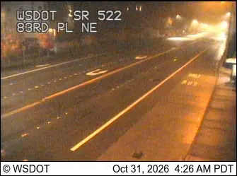 Latest image of SR 522 at MP 8.1: 83rd Pl NE