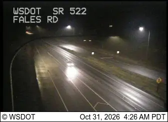 Latest image of SR 522 at MP 18.9: Fales Rd