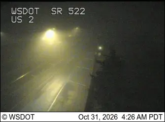 Latest image of SR 522 at MP 24.7: US 2 Interchange