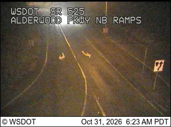 Latest image of SR 525 at MP 0.8: Alderwood Pkwy, NB Ramps