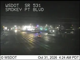 Latest image of SR 531 at MP 6.6: Smokey Point Blvd