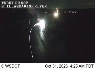 Latest image of SR 532 at MP 3.3: Stillaguamish River