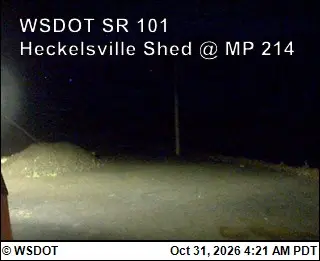 Latest image of US 101 at MP 214.7: Heckelsville Shed