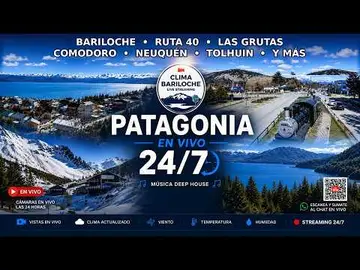 Latest image of 🔴 PATAGONIA LIVE cam 24/7 | Bariloche, Ruta 40, Las Grutas, Comodoro, Neuquén an