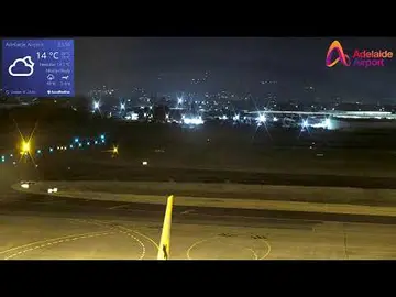 Latest image of Adelaide Airport Webcam: Runway 23