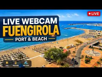 Latest image of 🔴 Live Webcam FUENGIROLA: Beach, Port & Sea View | Costa del Sol Weather Live