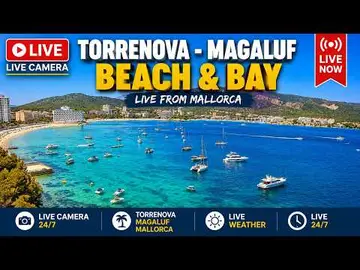 Latest image of 🌞🌊 Mallorca Webcam Magaluf/Palmanova Playa Son Maties 4K UHD|24/7 |#Live #beach 
