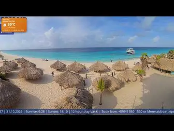 Latest image of 🏝️ Curaçao Live Cams: Willemstad • Mambo Beach • Klein Curaçao • Seaquarium