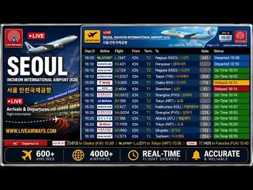 Latest image of Seoul Incheon International Airport | 인천국제공항 | Live Arrivals & Departures | @Liv
