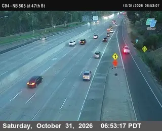 Latest image of (C094) NB 805 : 47th Street (on ramp)