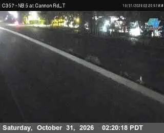 Latest image of (C357) I-5 : NB at Cannon Rd T