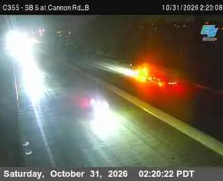 Latest image of (C354) I-5: SB at Cannon Rd B