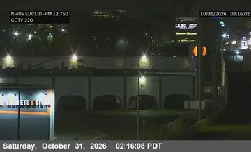 Latest image of I-405 : (220) North of Euclid Street