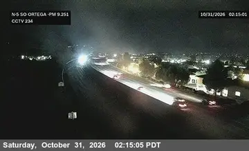 Latest image of I-5 : (234) South of Ortega Highway (San Juan Creek)