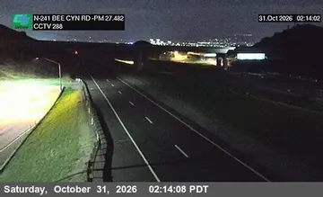 Latest image of SR-241 : (288) 50 Meters SO Bee Canyon Road