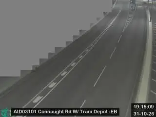 Latest image of Connaught Road West Flyover near Tram Depot - Eastbound