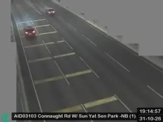 Latest image of Connaught Road West near Sun Yat Sen Memorial Park - Westbound (1)